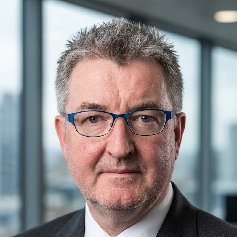 Louis Ryan, photographed on site with a camera mounted on a machine.